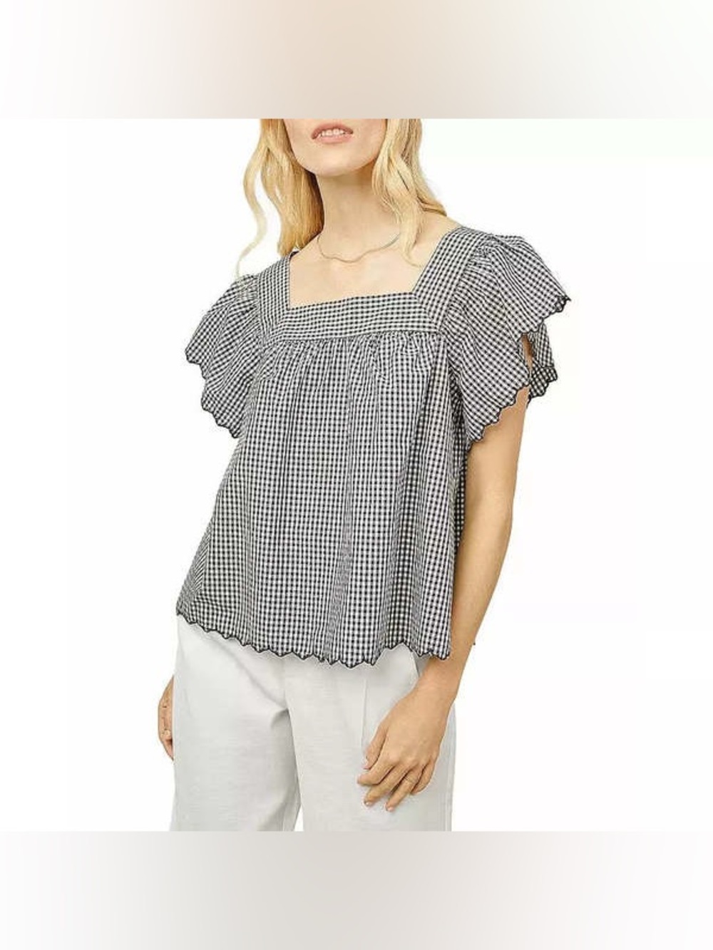 Rails Harley Top - Black Mini Gingham